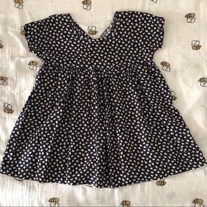 Figge Kids 2-3Y (3T) Navy Dress w/white flowers
